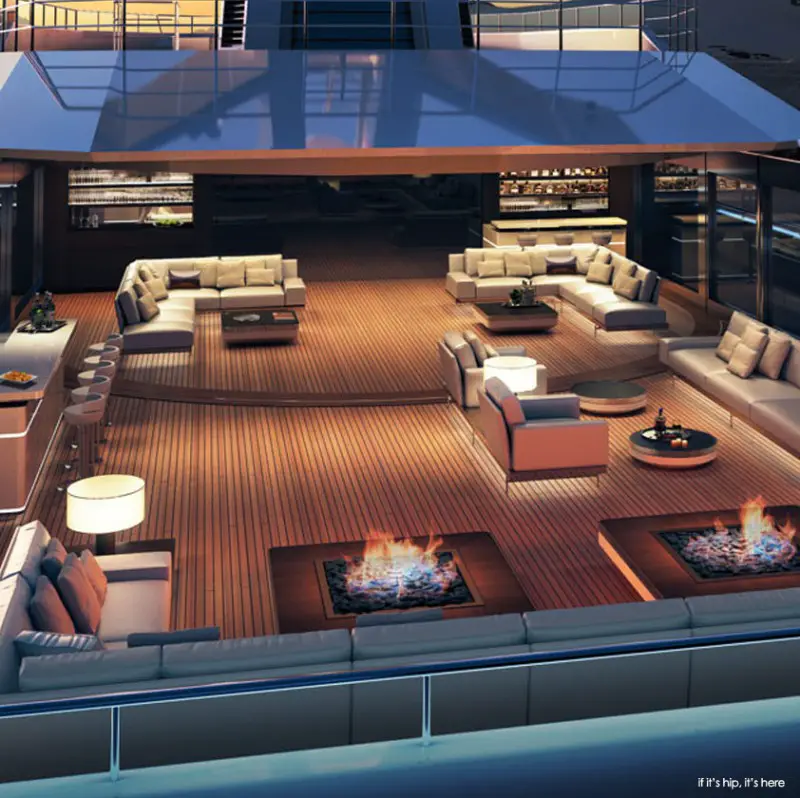 bridge deck lounge area