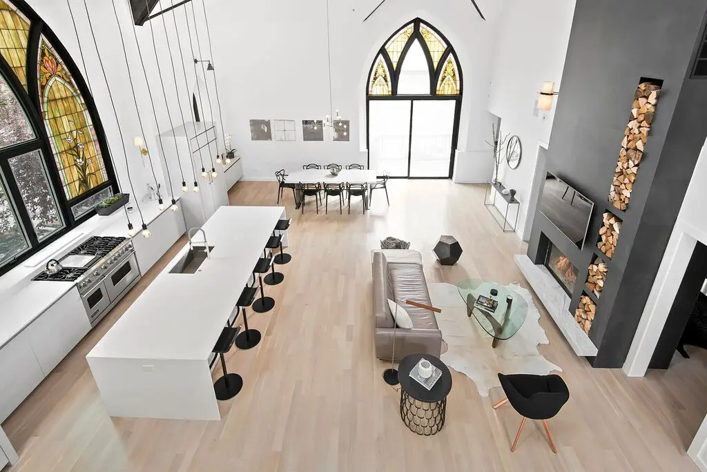 church conversion to modern home