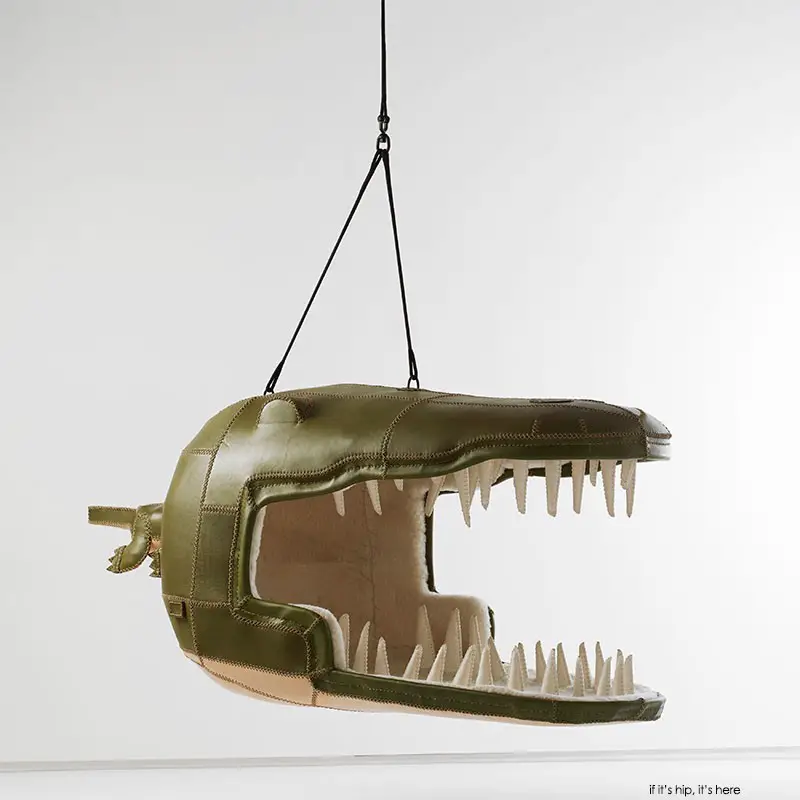 crocodile hanging chair by porky hefer, photo by justin patrick