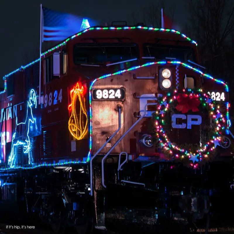 front of holiday train