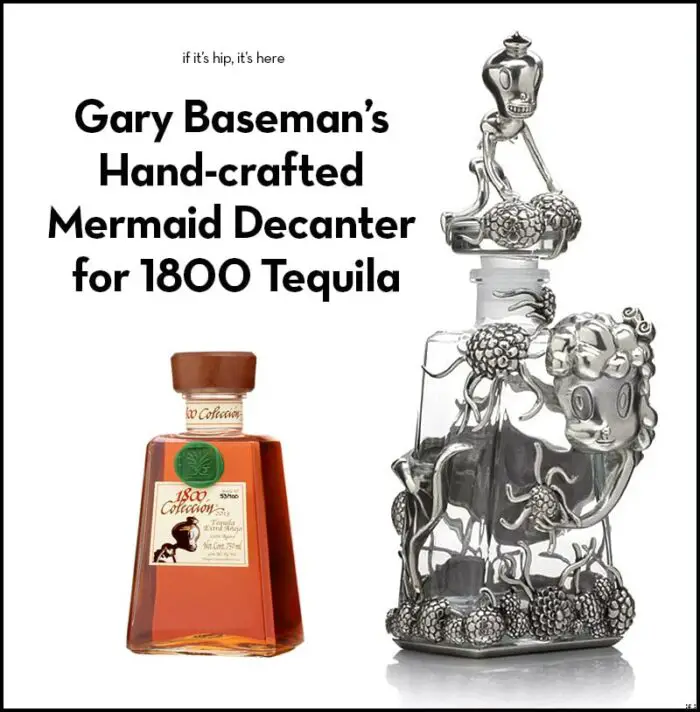 gary baseman mermaid decanter tequila