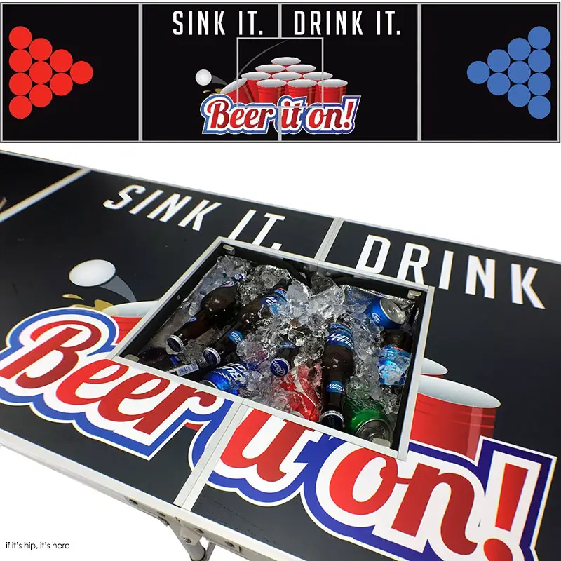 sink it drink it beer pong table with cooler