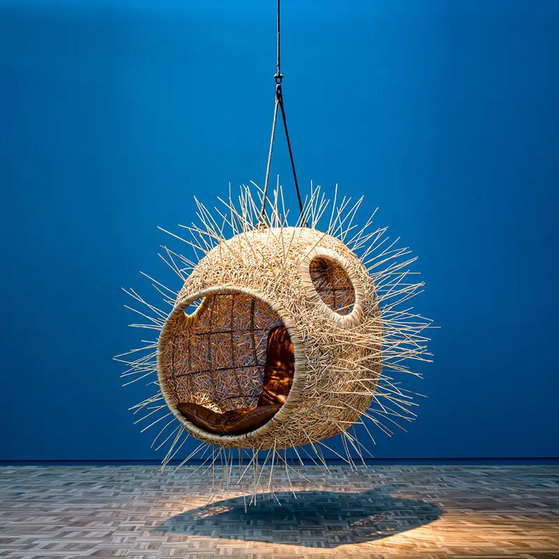puffer fish char in cane by porky hefer