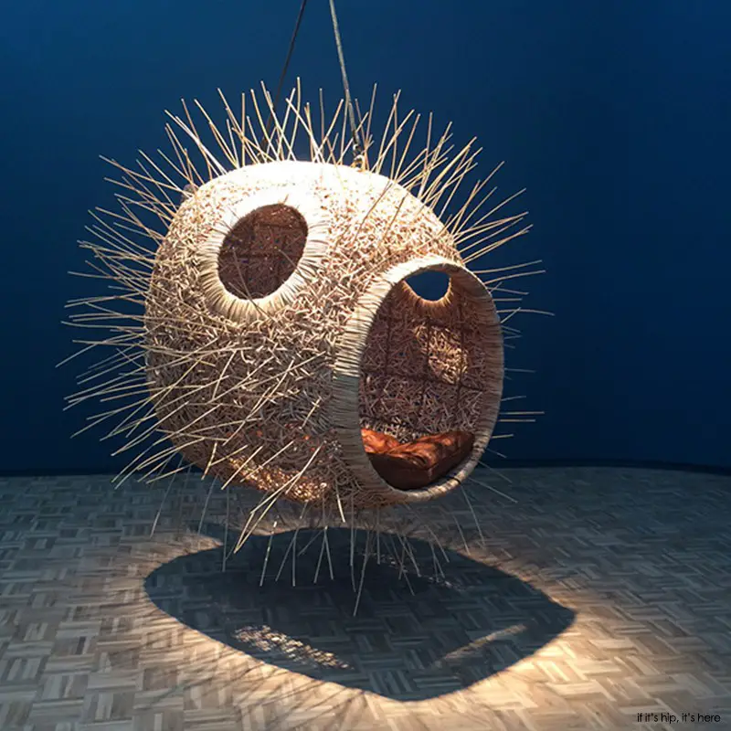 puffer fish of boo boo cane hanging chair by porky hefer