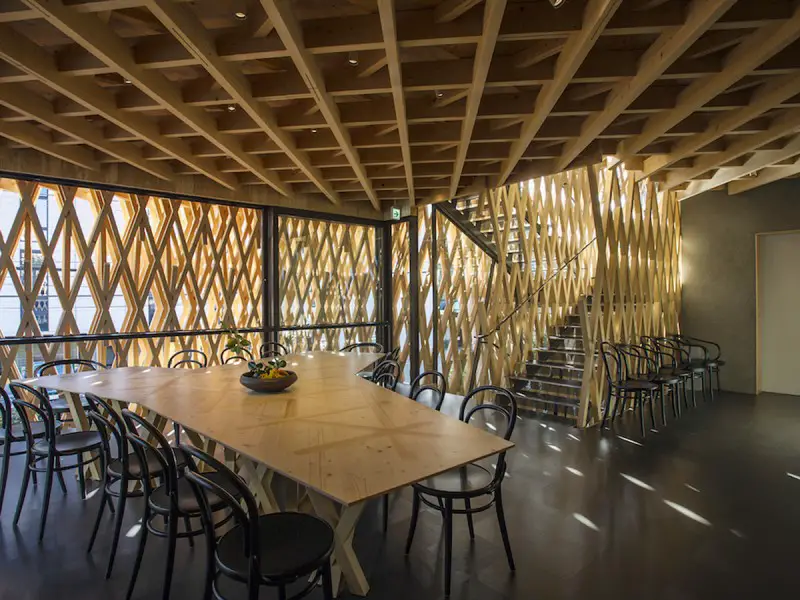 sunny hills retail cake store by Kengo Kuma