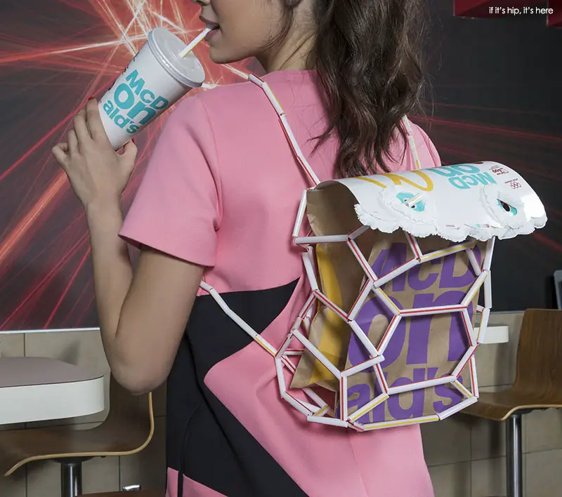 Backpack made from McDonalds new 2016 Packaging
