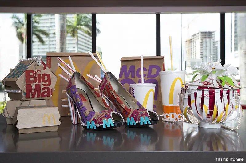 Fashion accessories made from McDonalds New Packaging 2016