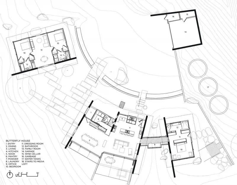 Feldman Butterfly House plans