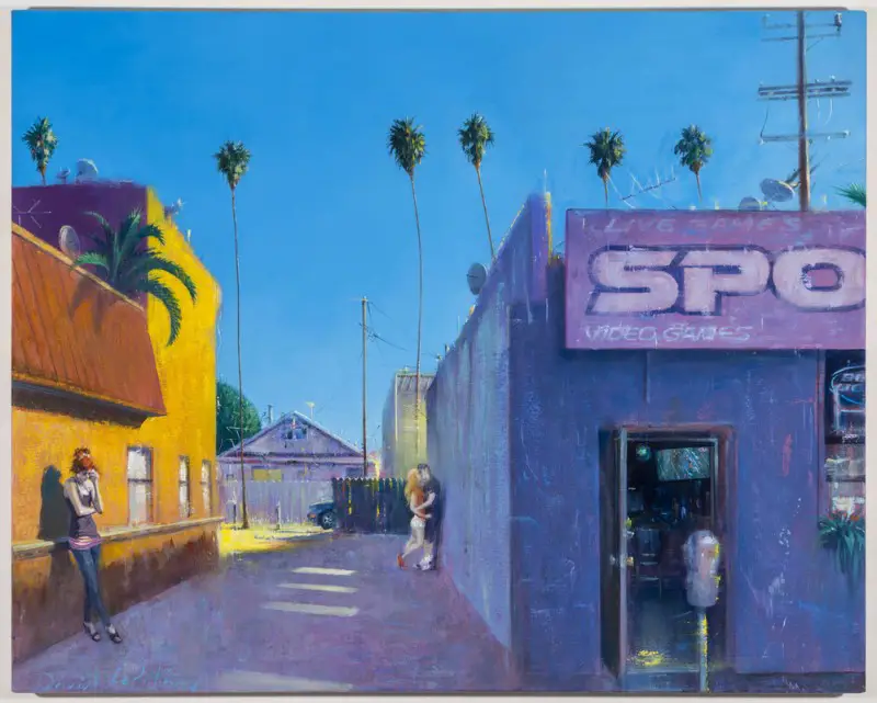 David Febland, Superbowl Sunday, 2014, oil on canvas, 34 x 42 inches