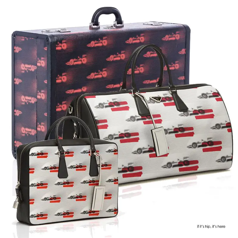 PRADA custom luggage cars pattern IIHIH