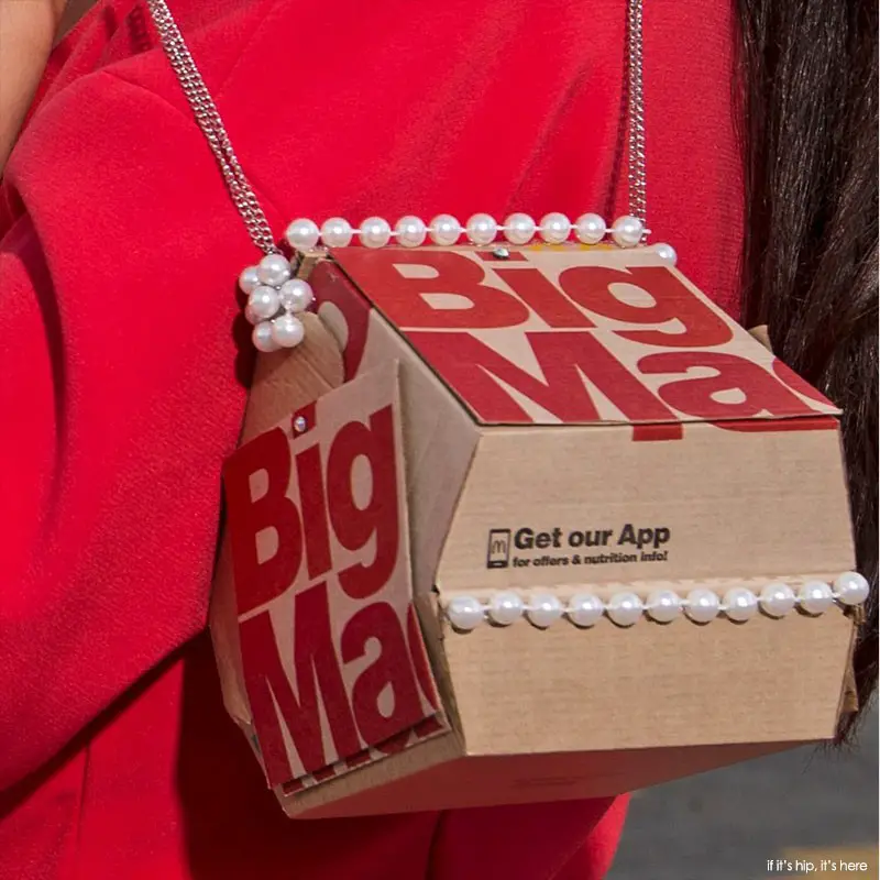 big mac purse with pearls