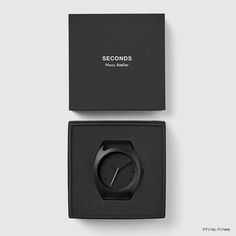 nocs atelier seconds silver watch in box