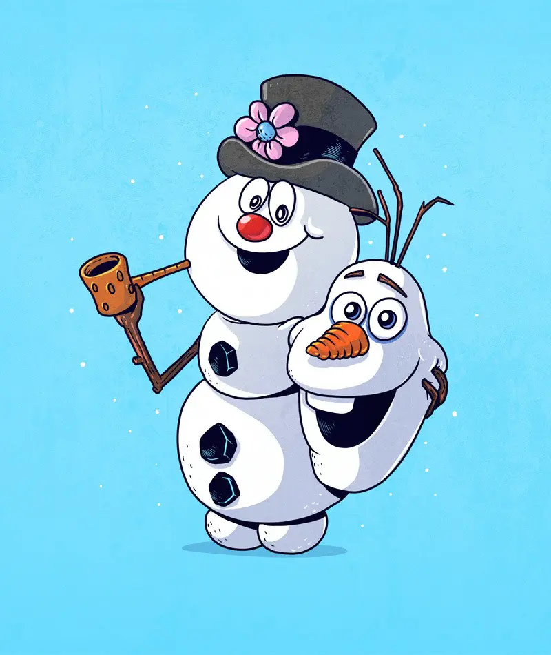 olaf and frosty icons unmasked