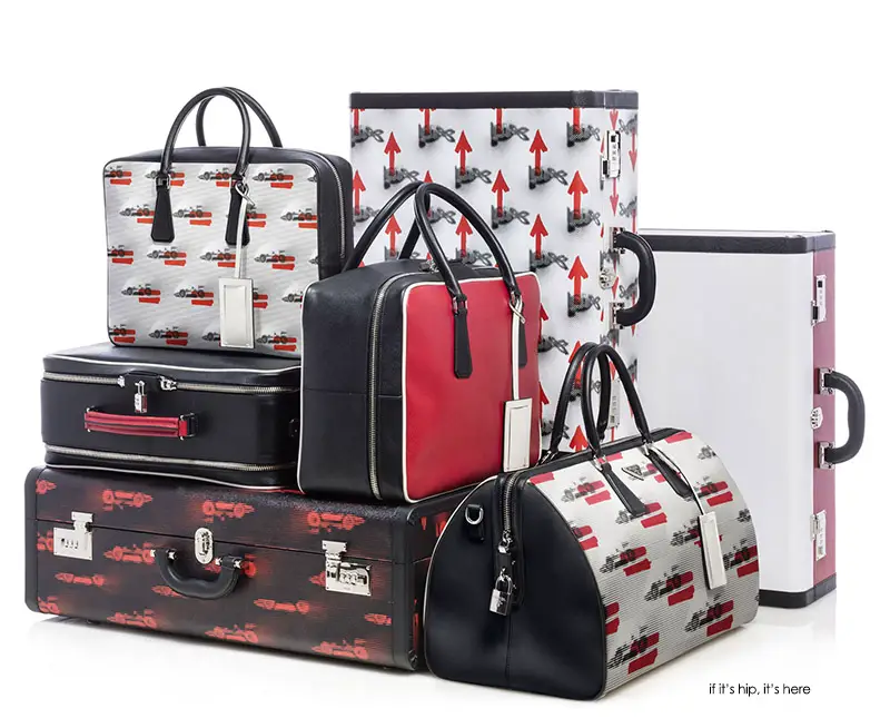 prada luggage collection large