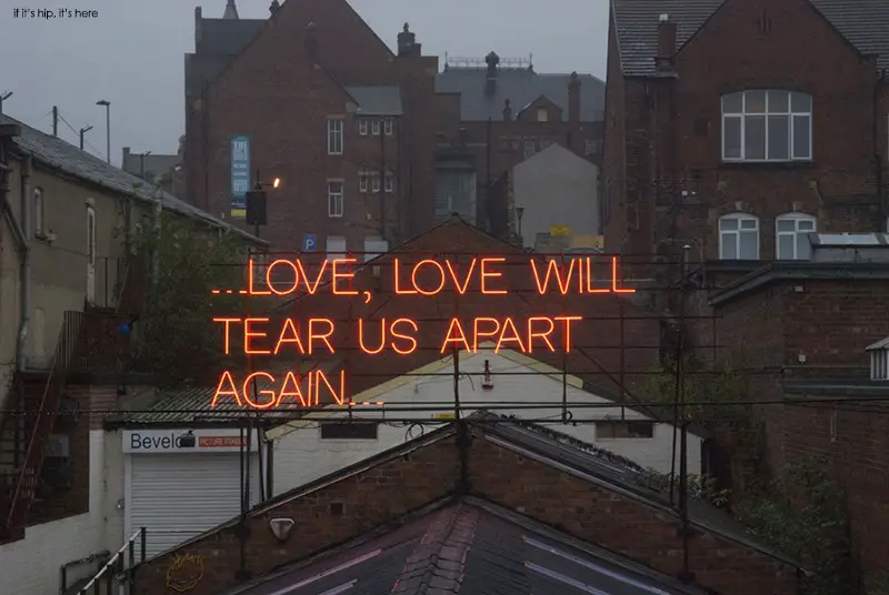 joy division quote neon love