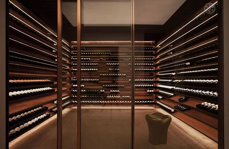 wood wine cellar
