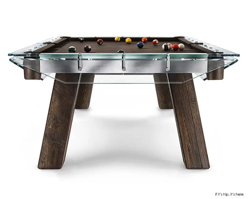 Filotto crystal and wood billiard table 3