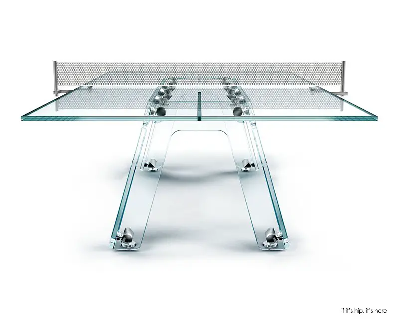 Lungolinea crystal ping pong table