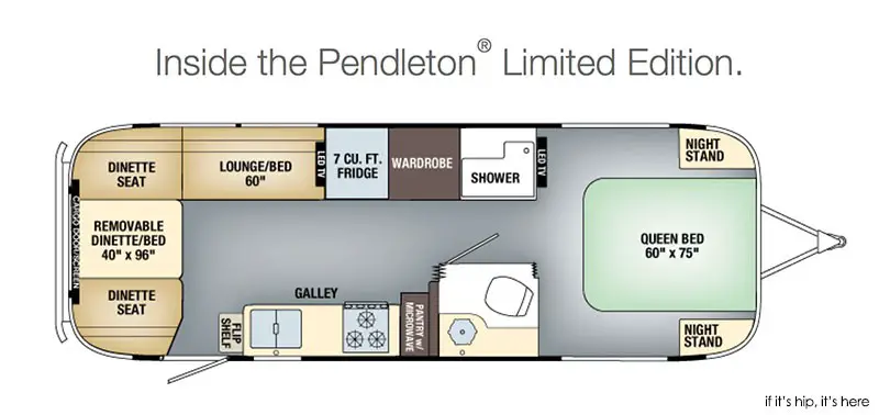 Pendleton Airstream floor plan