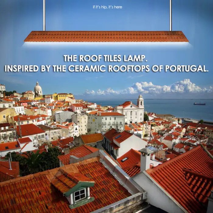 Read more about the article The Roof Tiles Lamp Brings A Little Portugal Into Your Home.