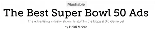 mashable best super bowl 50 ads
