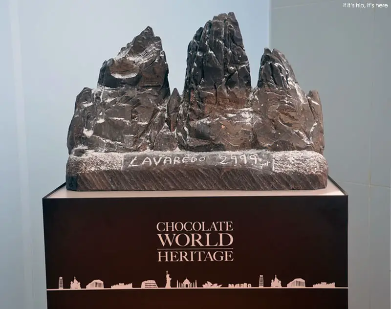 Three Peaks of Lavaredo in chocolate