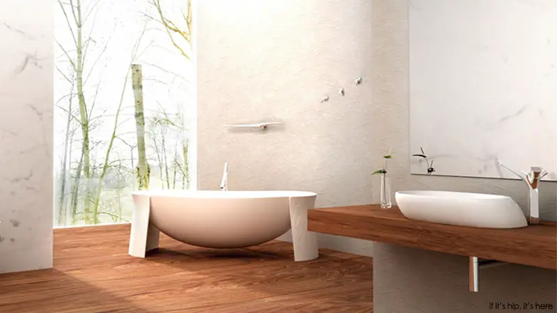 birth-floating tub and wash basin