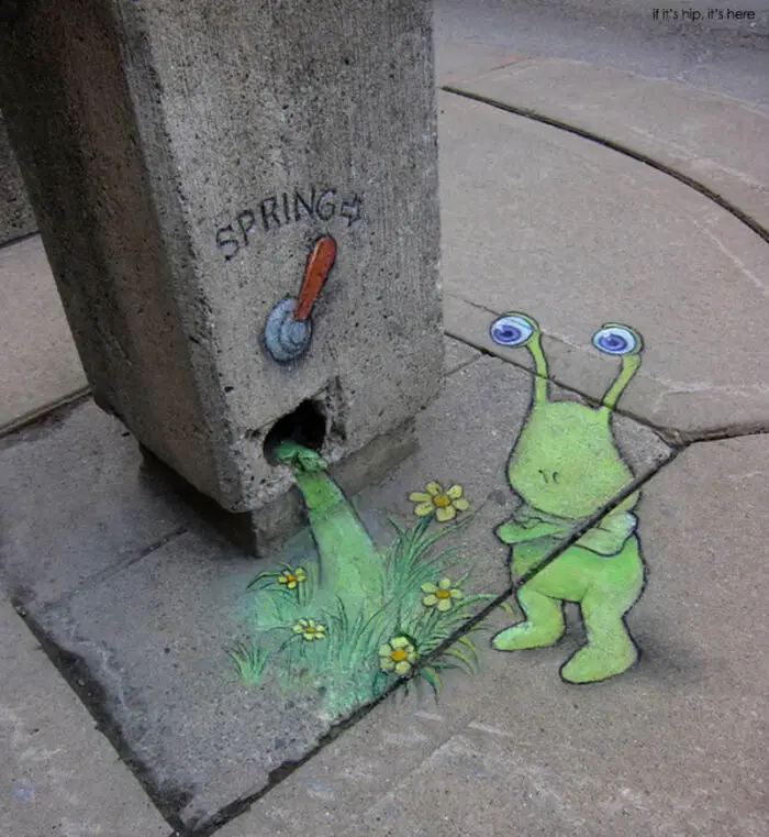 sluggo and spring lever by David Zinn