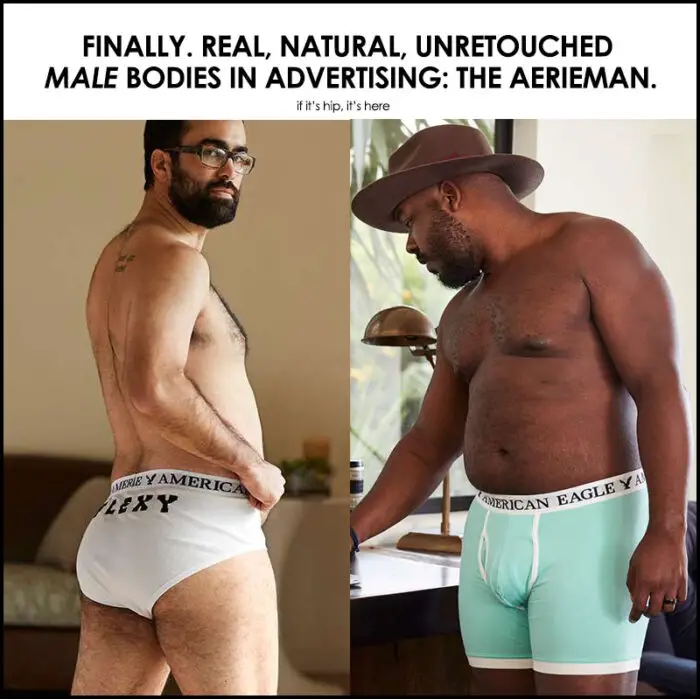 Read more about the article American Eagle Jumps on The Real Body Bandwagon with AerieMan Undies.