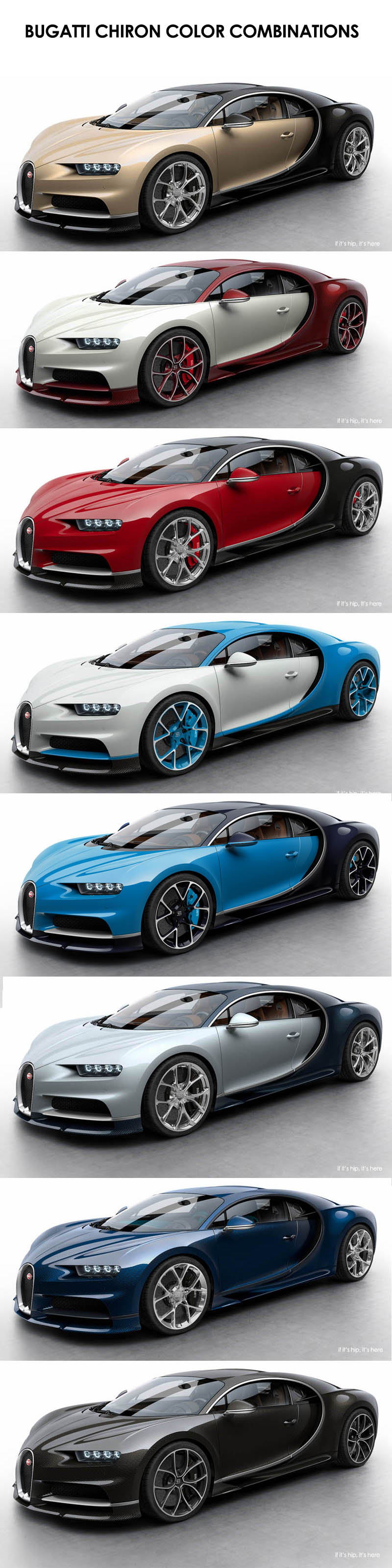 Bugatti Chiron Color Combinations