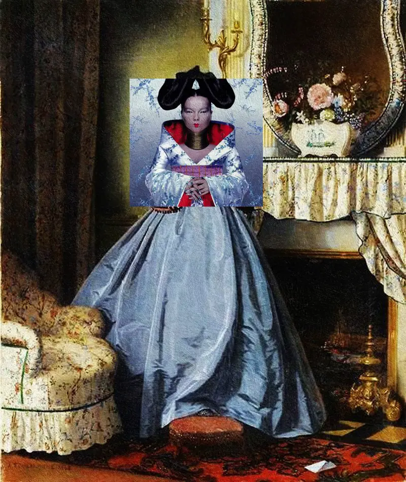 Homogenic by Björk + The Love Letter by Auguste Toulmouche