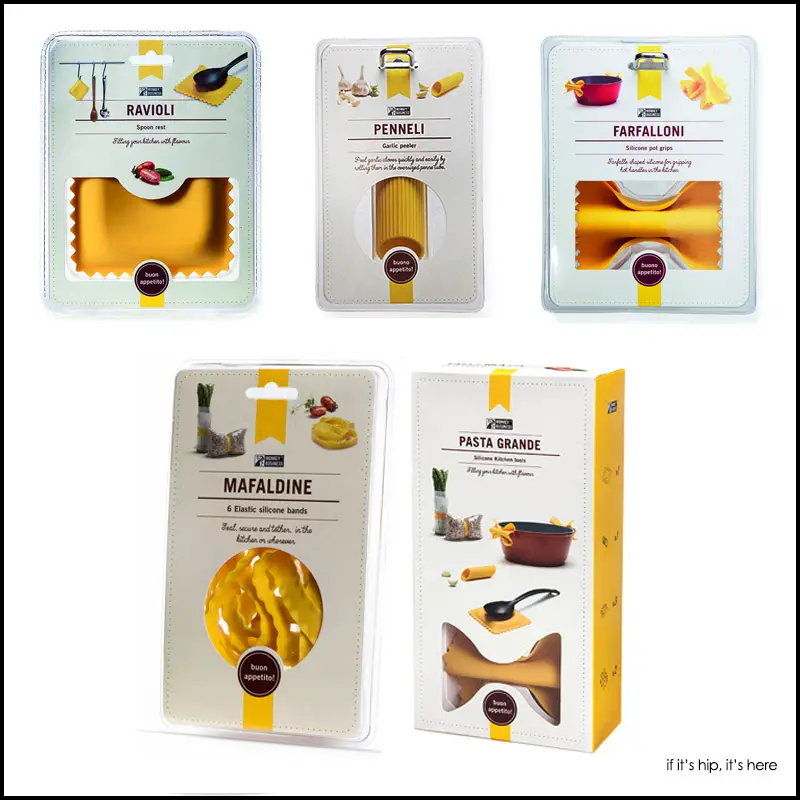 MKB silicone pasta kitchen tools package design