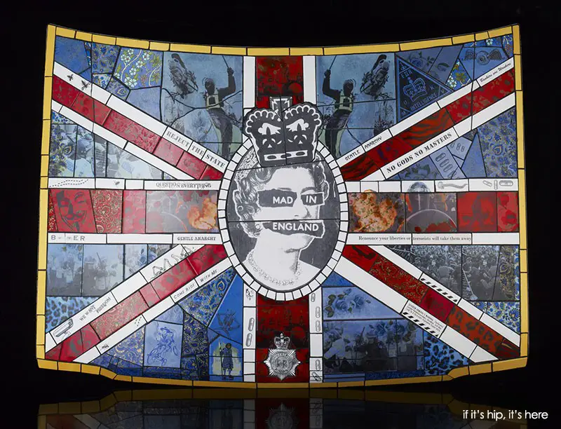 Mad in England mosaic car hood 2011