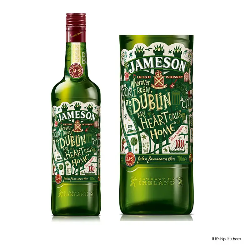 Steve Simpson and Design Bridge St. Patrick's Day Jameson Whiskey Bottles 2016