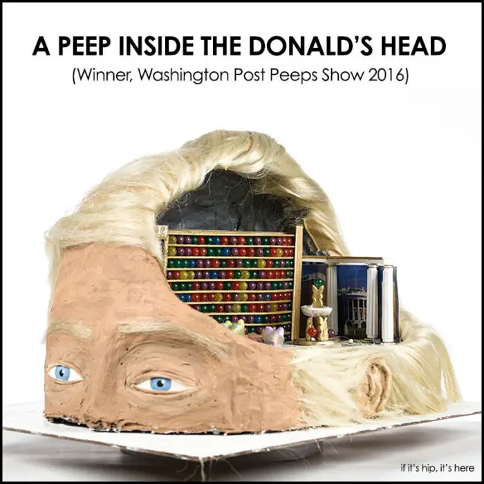 Read more about the article Easter Treat: A Peep Inside The Donald’s Head