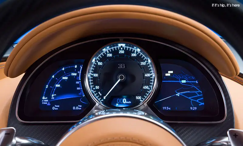 bugatti chiron instrument panel