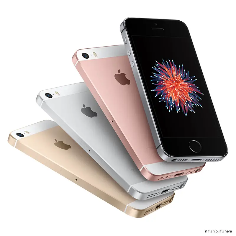 hero iphone SE four fanned