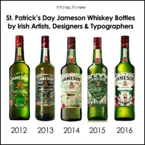 St. Patrick’s Day Jameson Whiskey Bottles 2012 – 2016