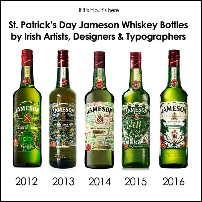 Read more about the article St. Patrick’s Day Jameson Whiskey Bottles 2012 – 2016