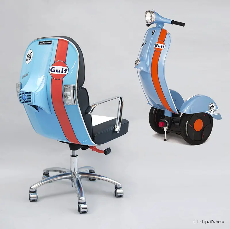 Special Gulf editions of the Scooter Chair and Zero Scooter