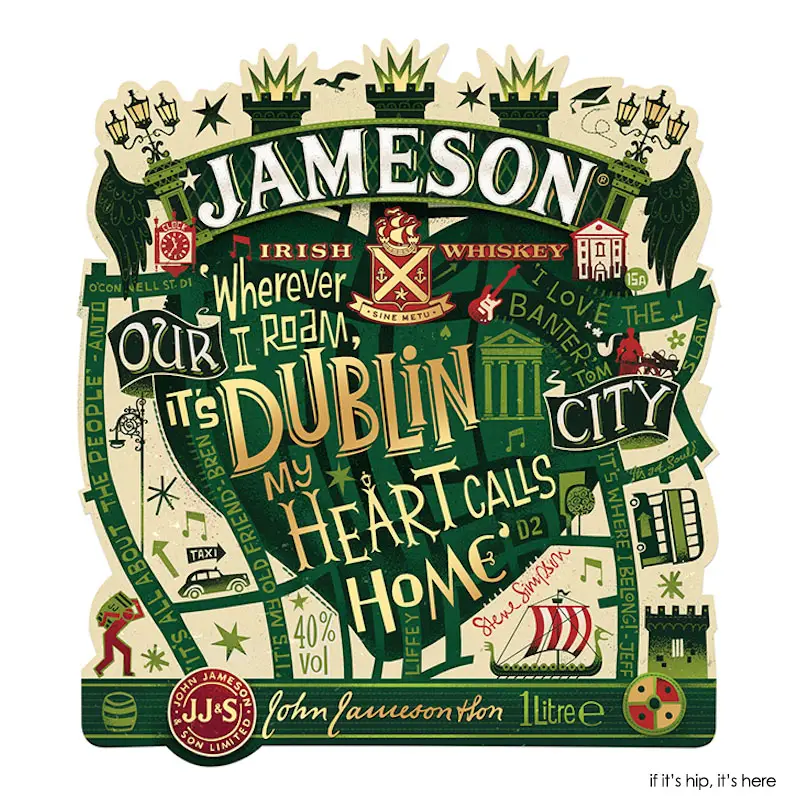 steve simpson St. Patrick's Day Jameson Bottles 2015