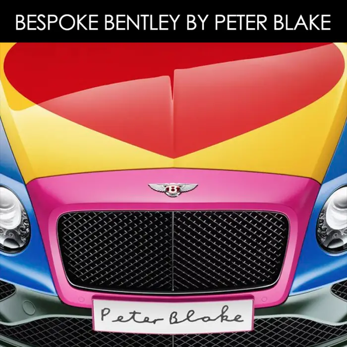 Read more about the article Bespoke Bentley by Peter Blake For Charity Unveiled
