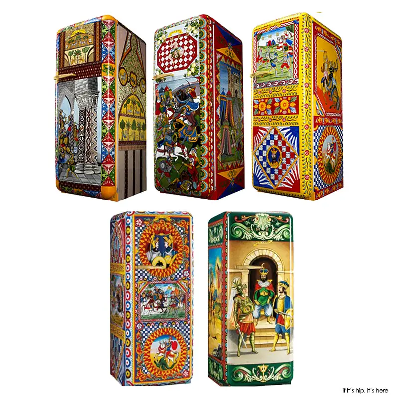 Dolce-Gabbana-X-Smeg-FAB28 refrigerators on if it's hip, it's here