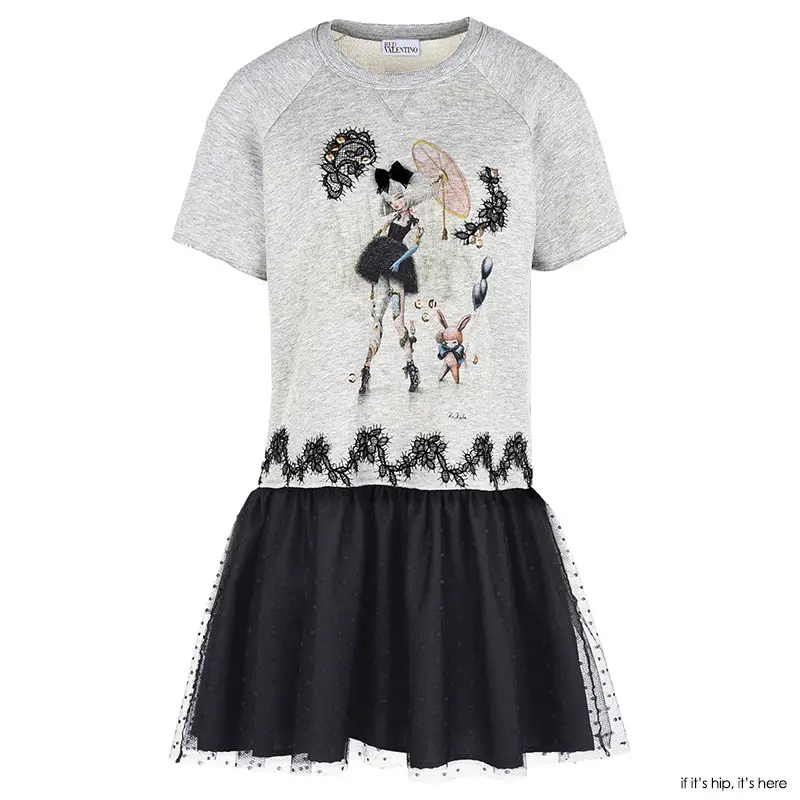 Kukula printed short sleeve sweatshirt dress