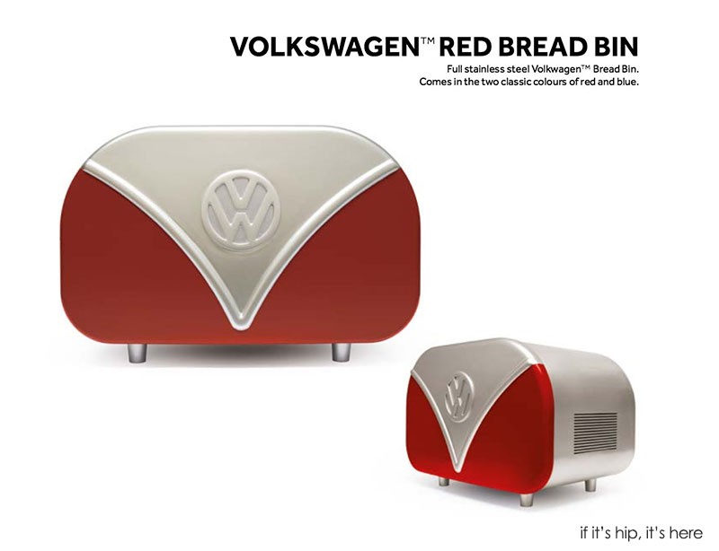 VW red bread bin