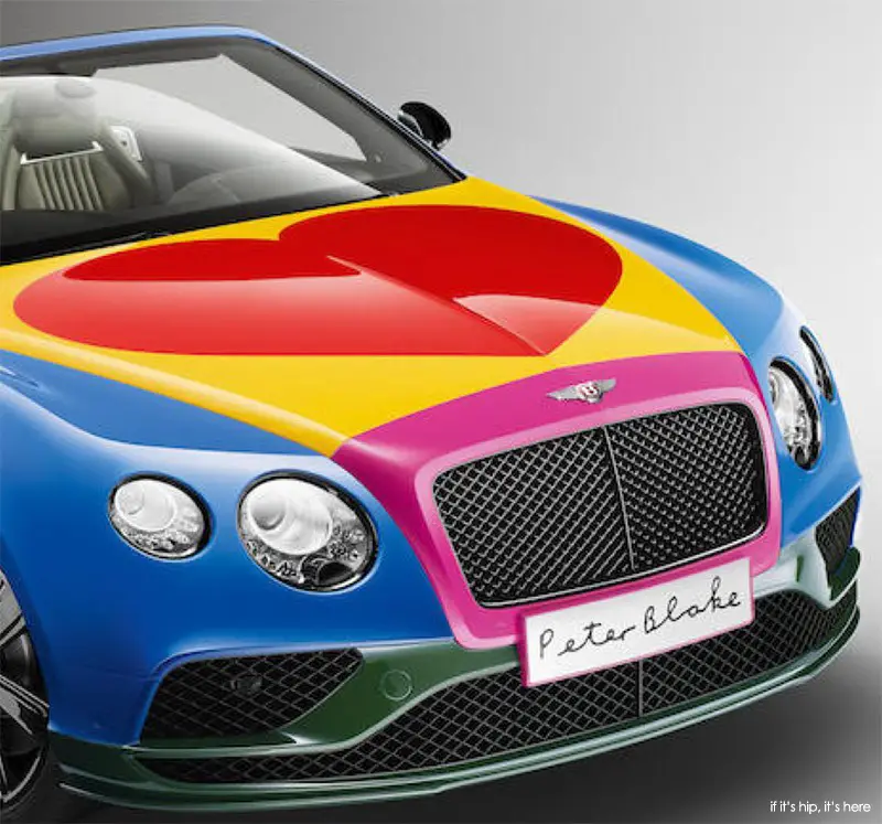 bonnet and grill of the Bentley by Blake