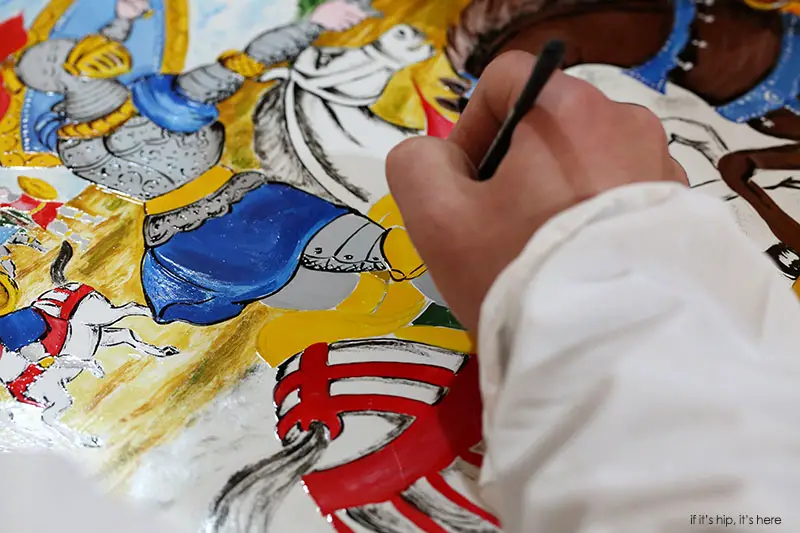 detail of painting dolce and gabanna smeg fab 28