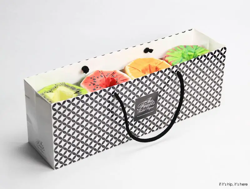 fruits toilet paper in a gift set of four