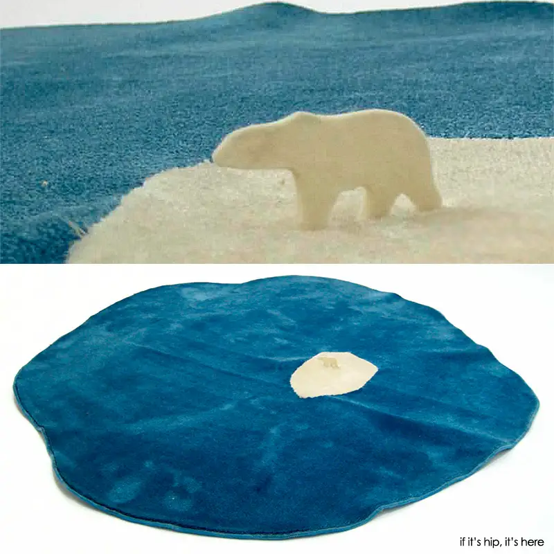 global warming rug round