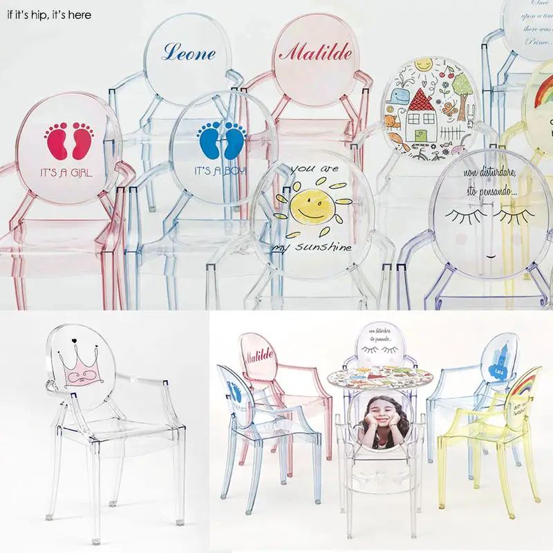 starck ghost chair personalized